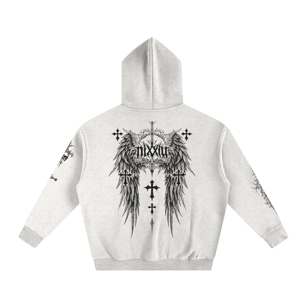"wither" oversized hoodie - light ෆ