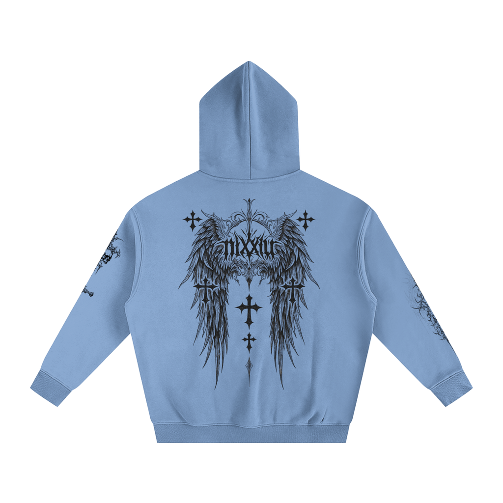 "wither" oversized hoodie - light ෆ