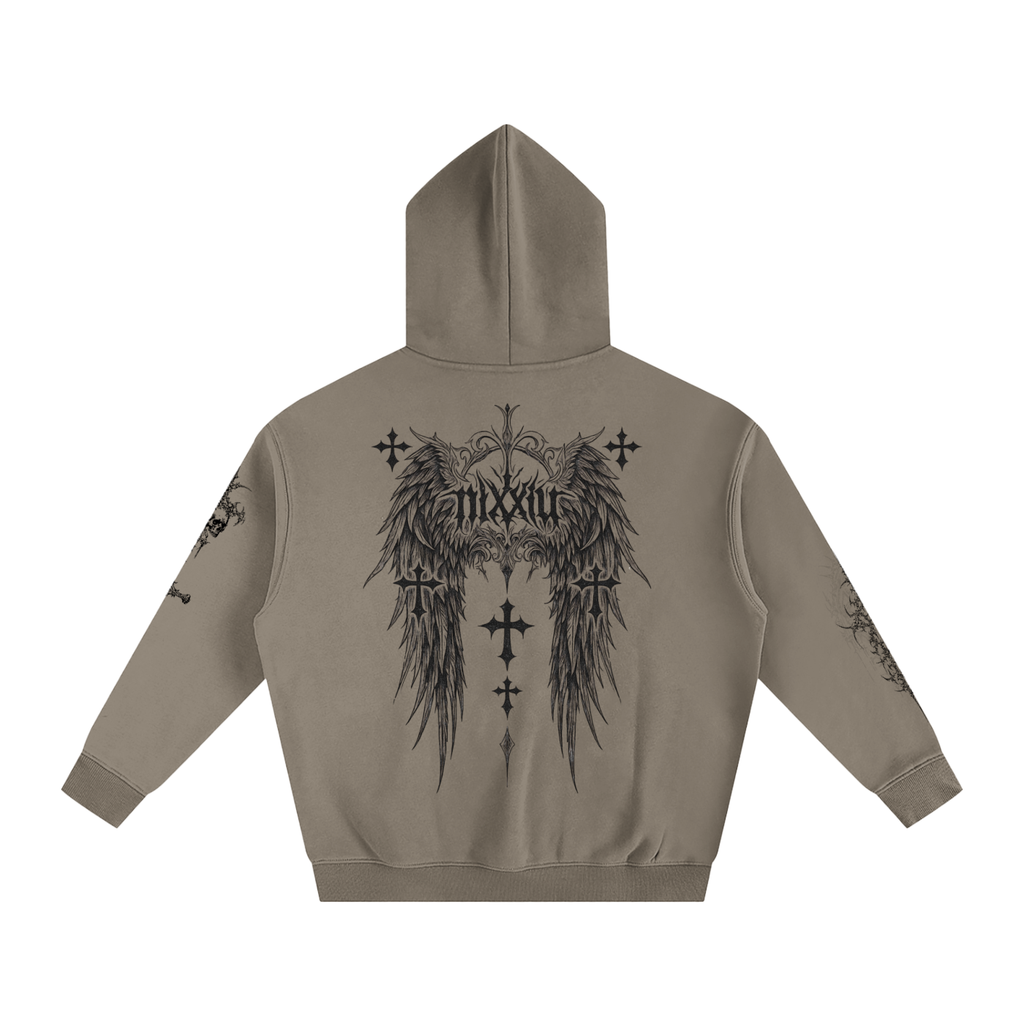"wither" oversized hoodie - light ෆ