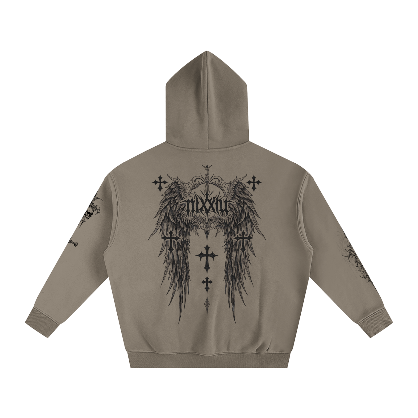 "wither" oversized hoodie - light ෆ