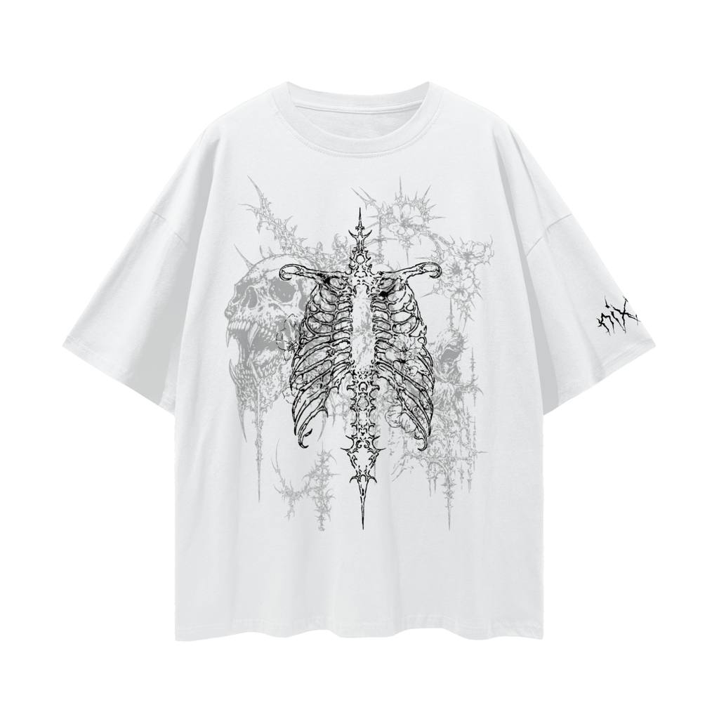 "bite ur skin" oversized shirt - light ´ཀ`