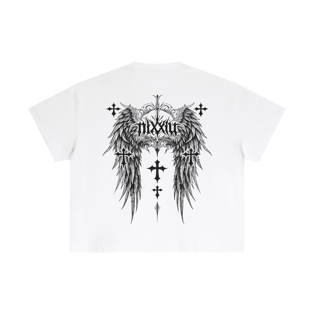 "angel" regular tee - white 𓆩♡𓆪