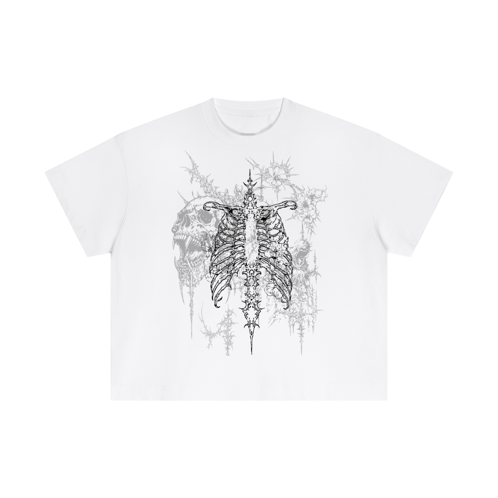 "bite ur skin" regular tee - white ´ཀ`
