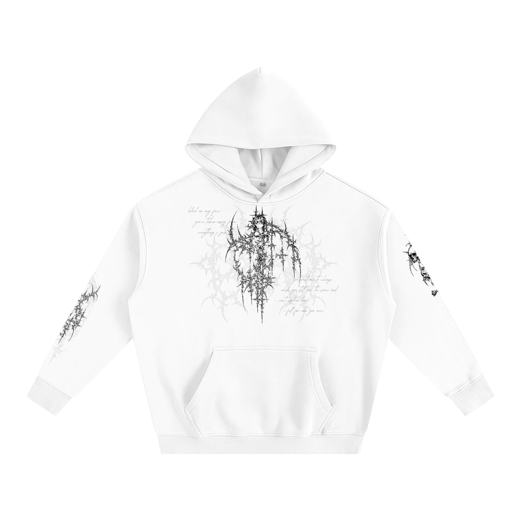 "wither" oversized hoodie - light ෆ