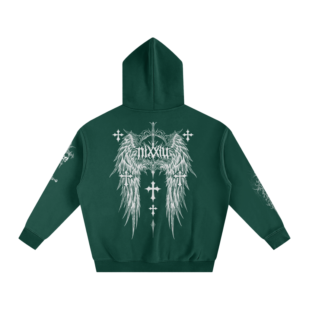 "wither" oversized hoodie - dark ෆ