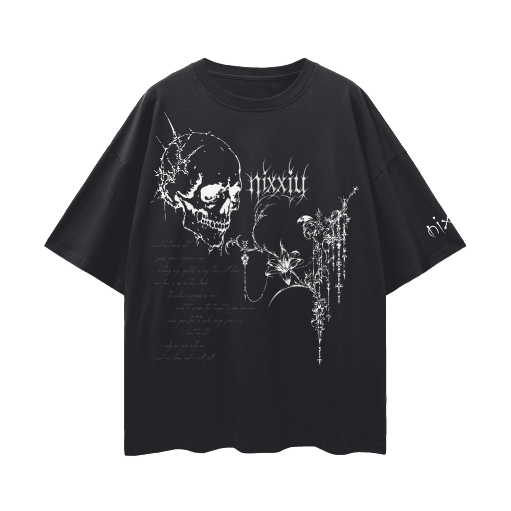 "i'll die before i see u again" oversized shirt - dark ༒︎