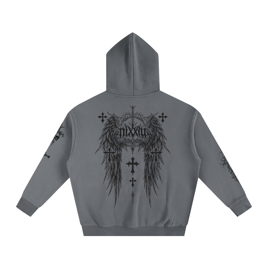 "wither" oversized hoodie - light ෆ
