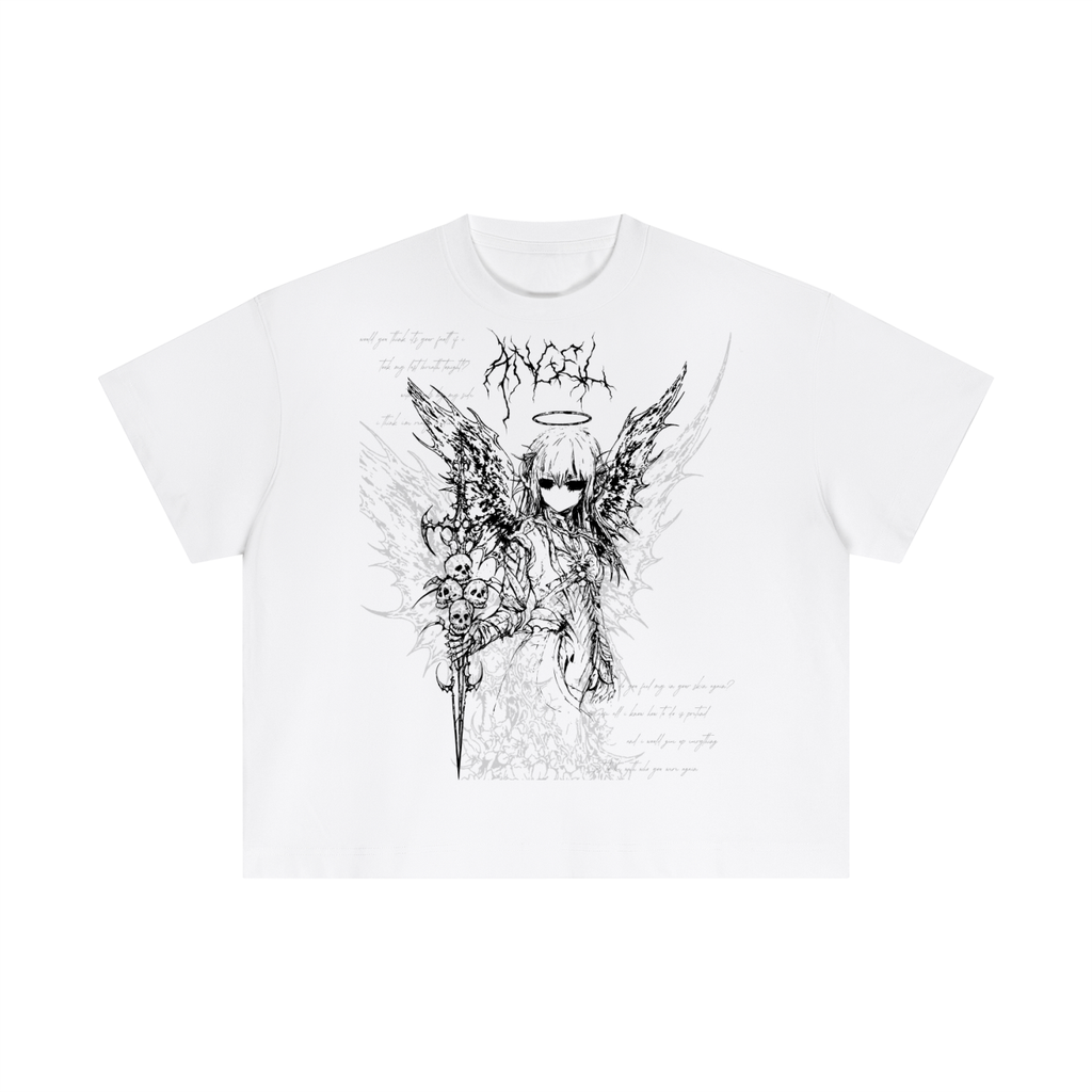 "angel" regular tee - white 𓆩♡𓆪