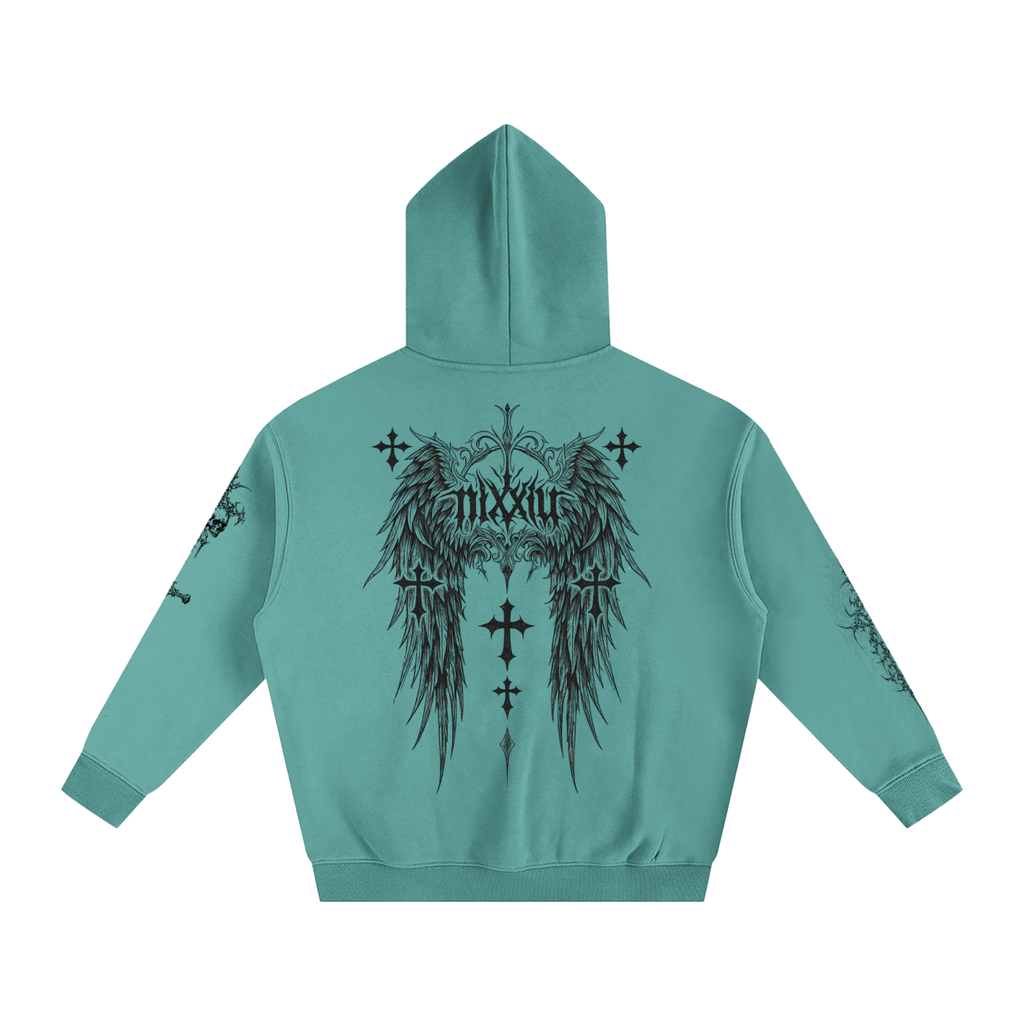 "wither" oversized hoodie - light ෆ