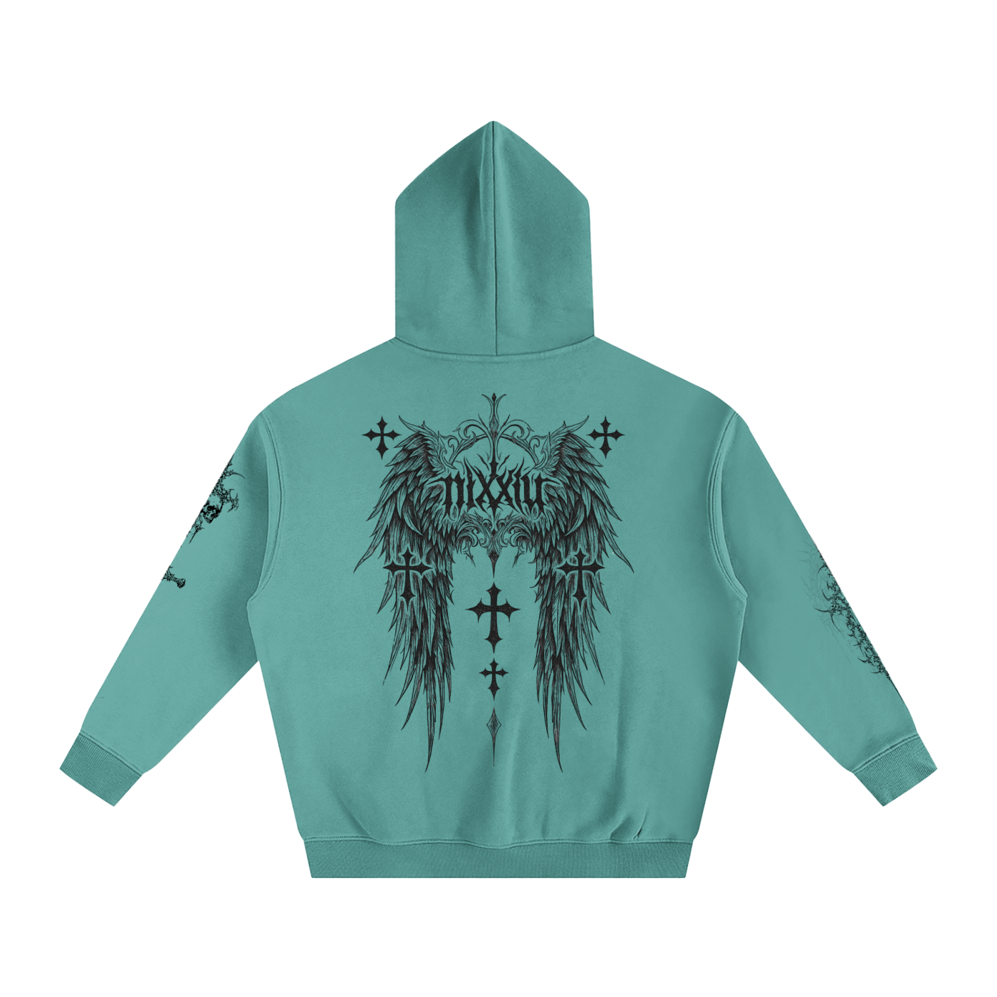 "wither" oversized hoodie - light ෆ