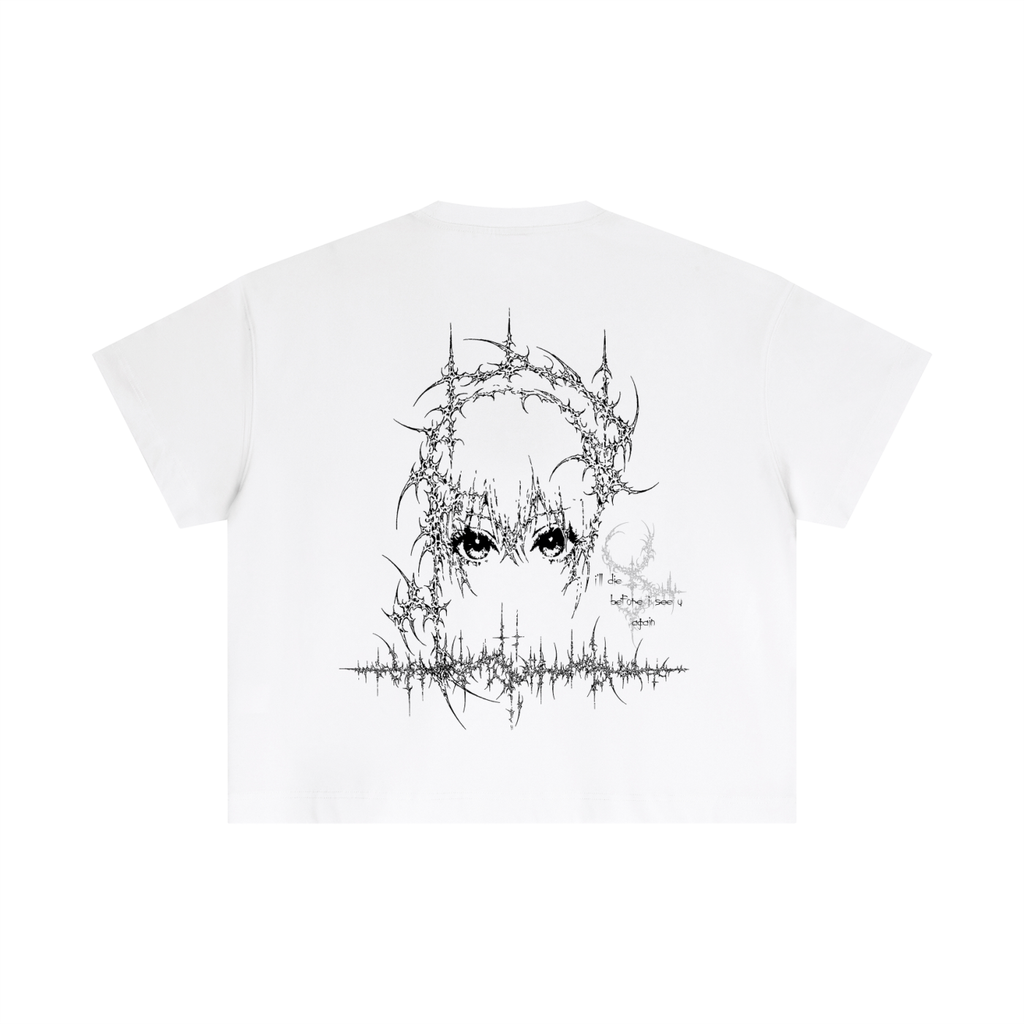 "i'll die before i see u again" regular tee - white ༒︎