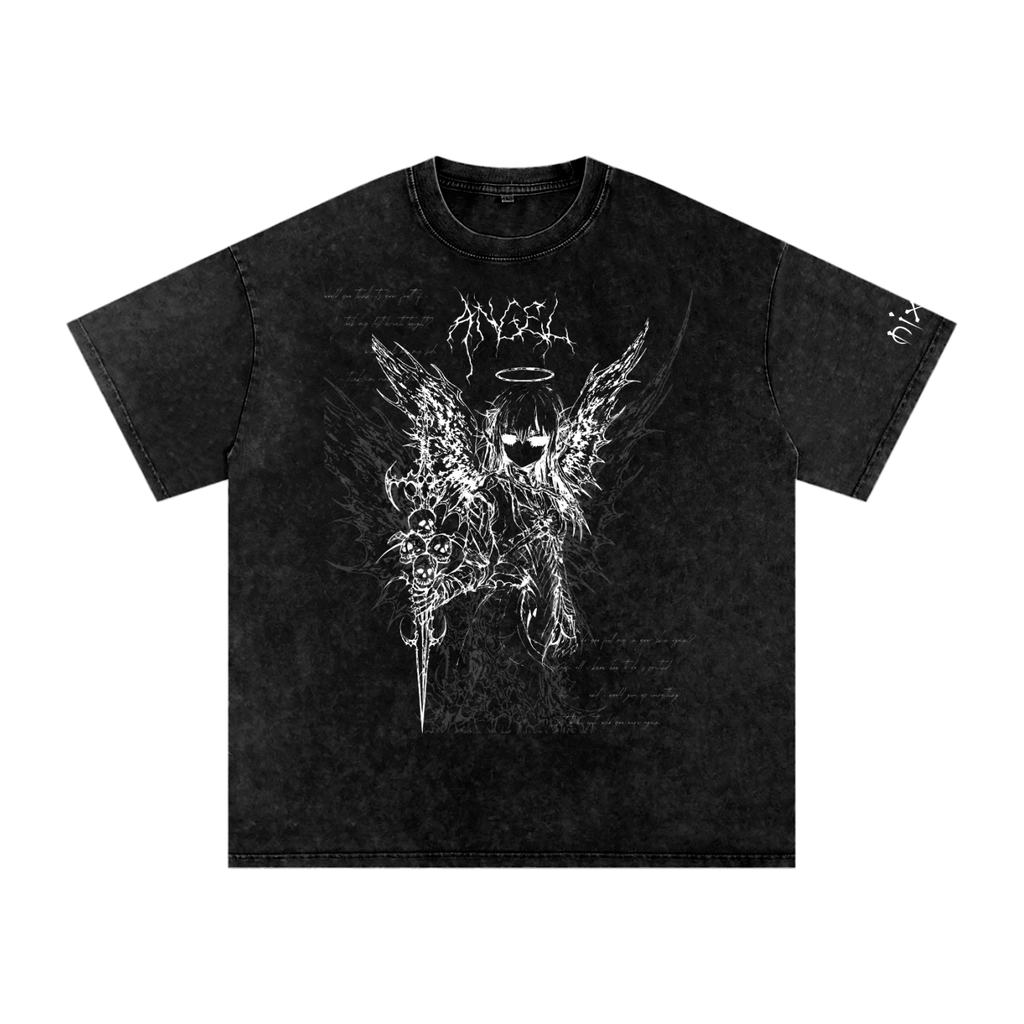 "angel" vintage tee - dark 𓆩♡𓆪
