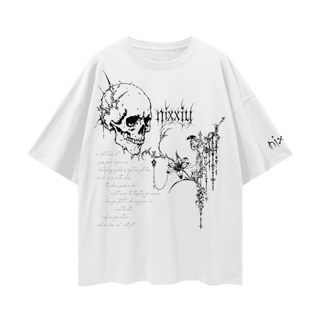 "i'll die before i see u again" oversized shirt - light ༒︎